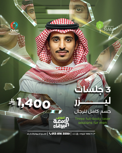 Three full-body laser sessions for men